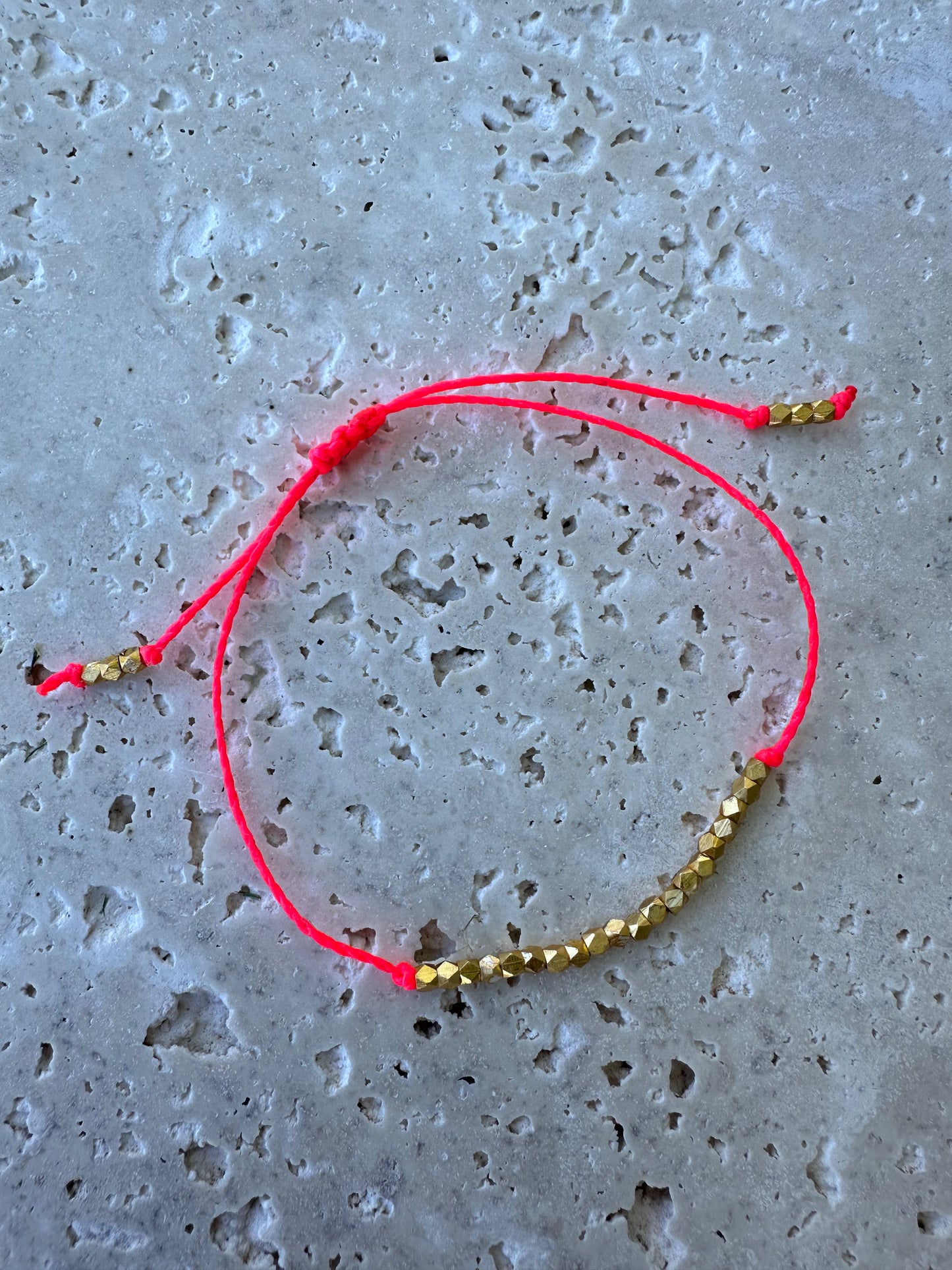 Neon Pink Vermeil Bracelet