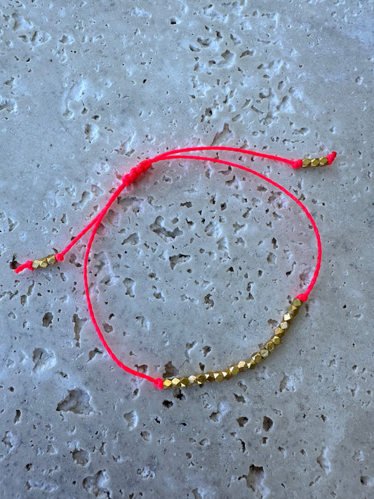 Neon Pink Vermeil Bracelet