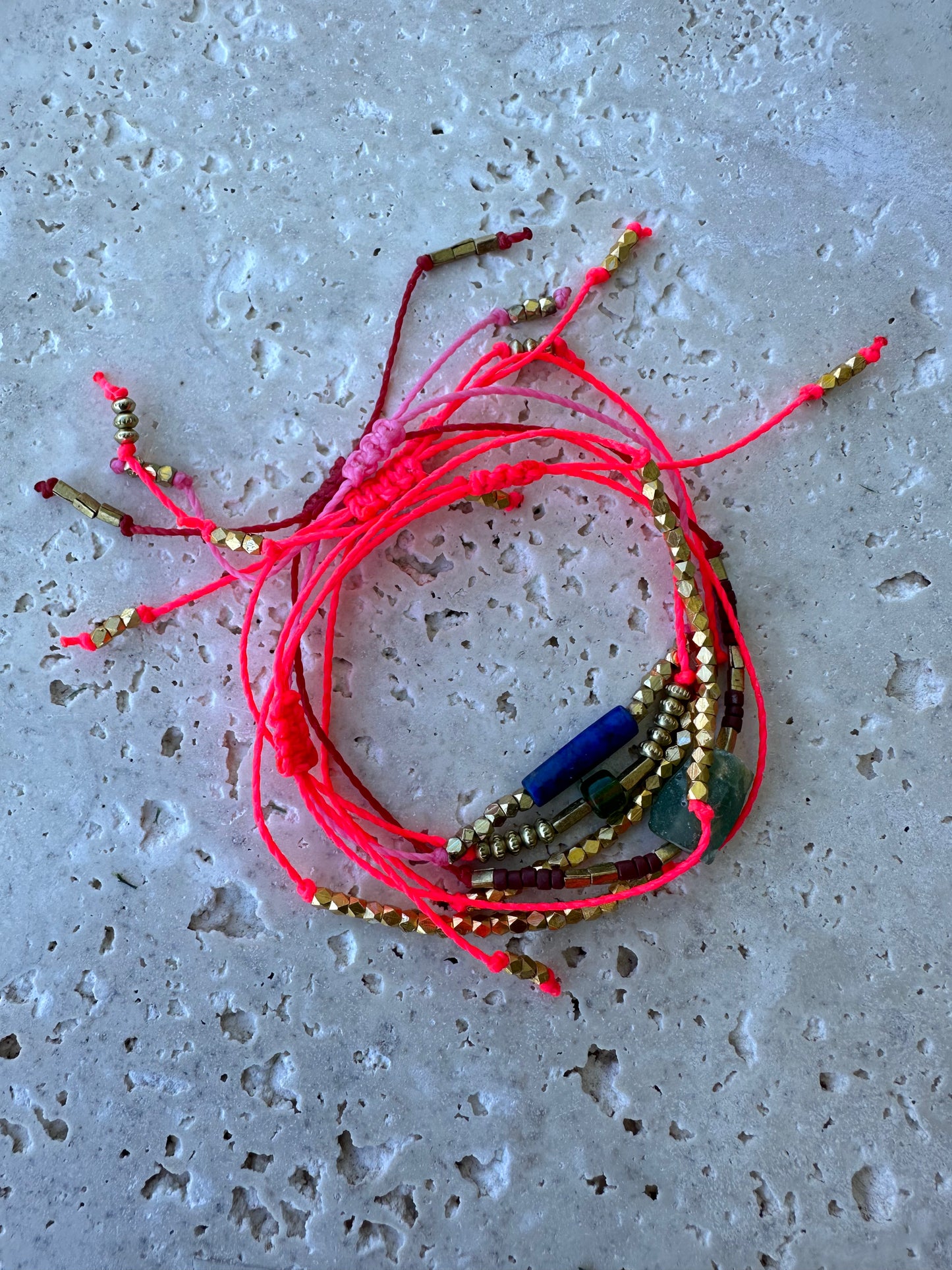 Neon Pink Vermeil Bracelet