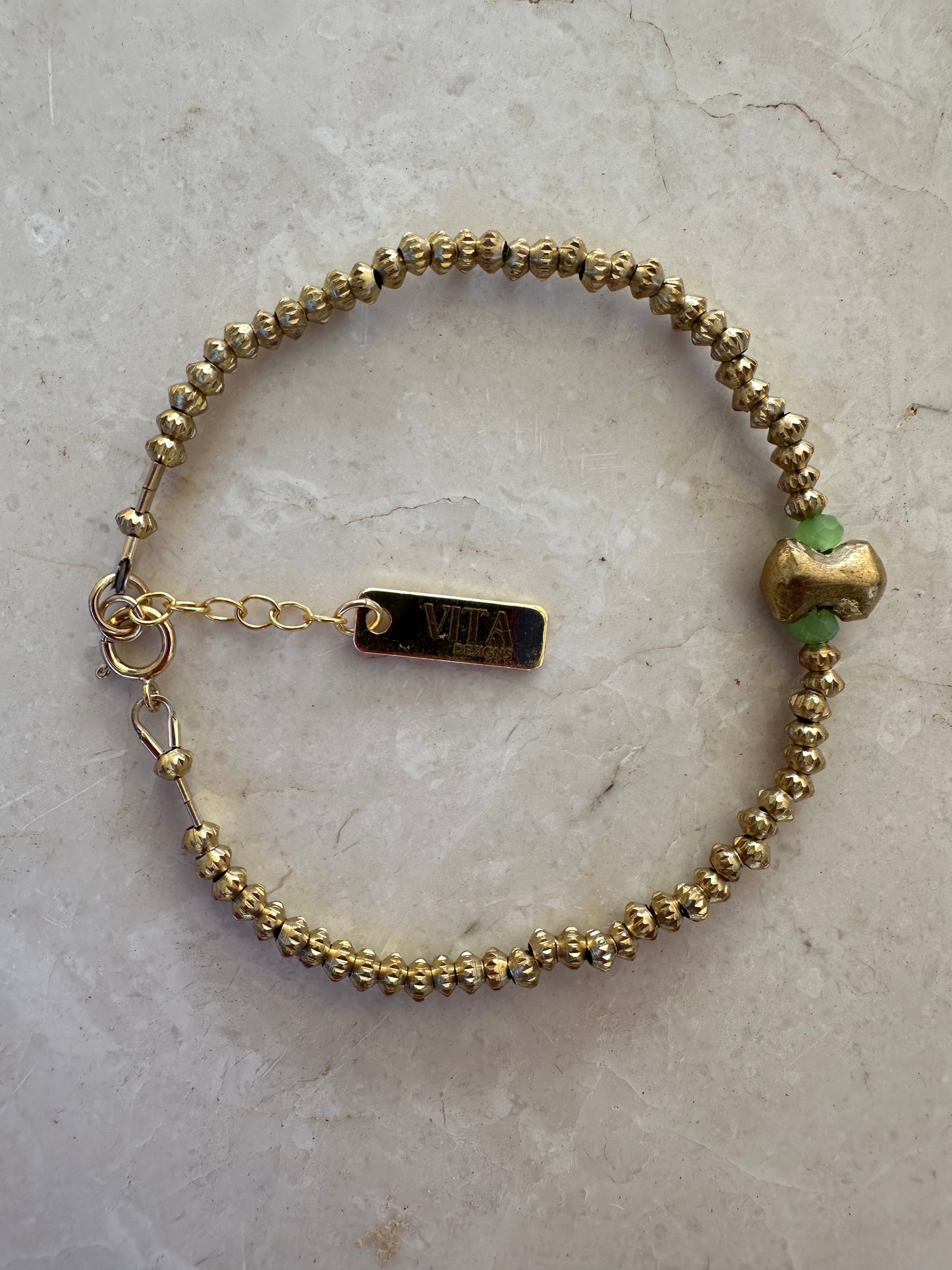 Golden Mint Bracelet